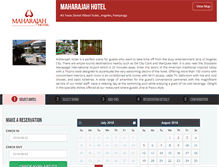 Tablet Screenshot of maharajah-hotel.com